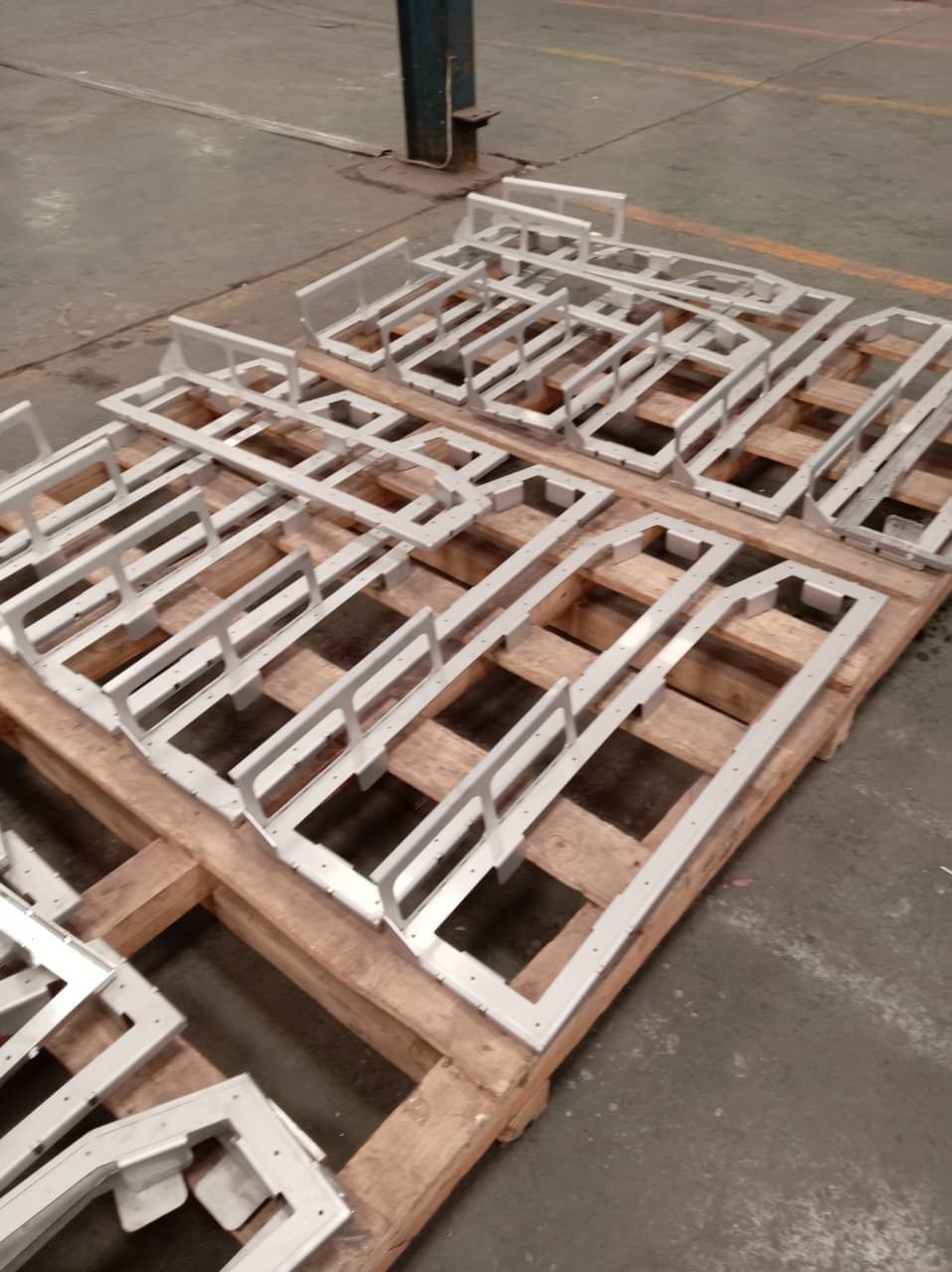 Welded frames, dressed and coated
